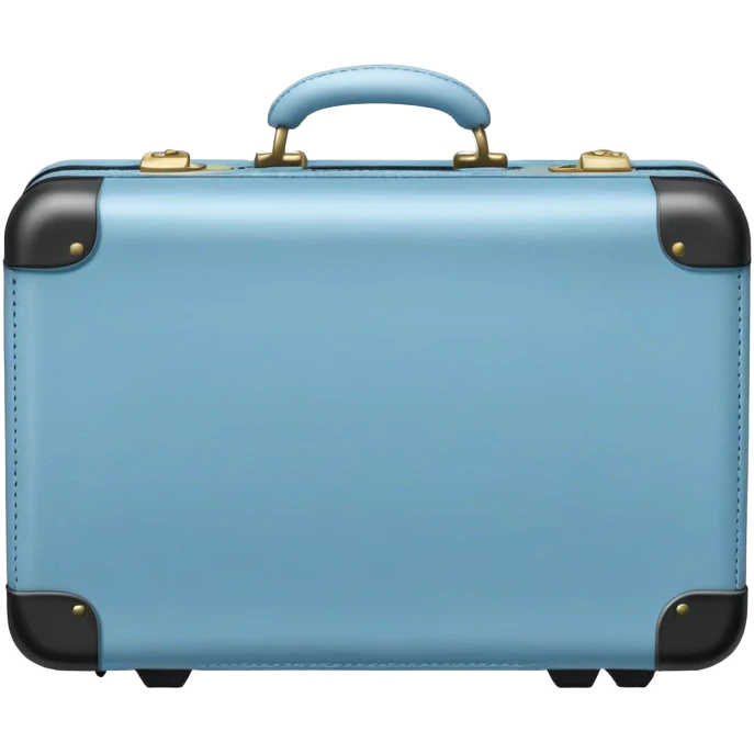 Light blue suitcase emoji