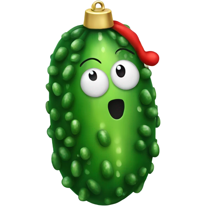 Christmas pickle emoji