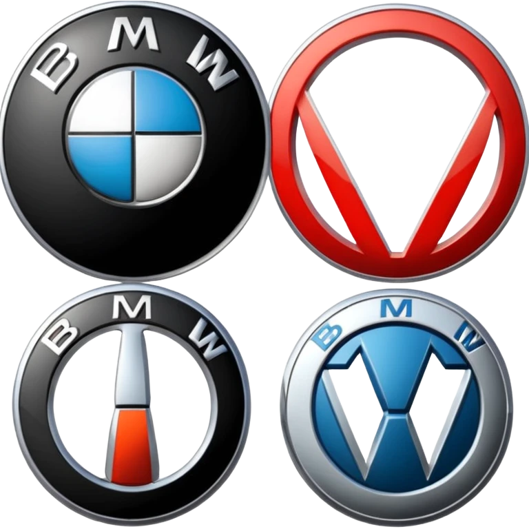 BMW AND AUDİ LOGOS MİXED emoji