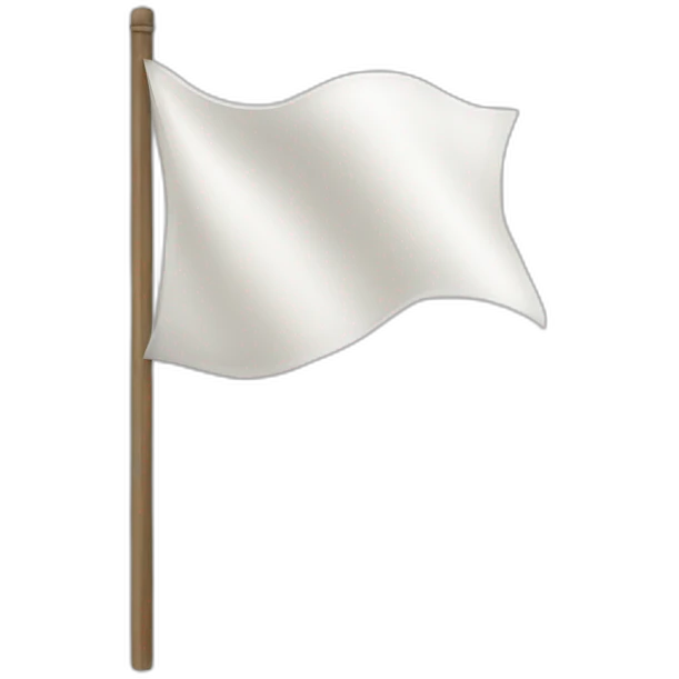 white flag emoji