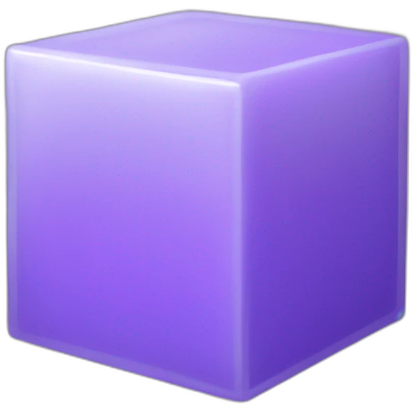 3d box purple semi-transparent emoji