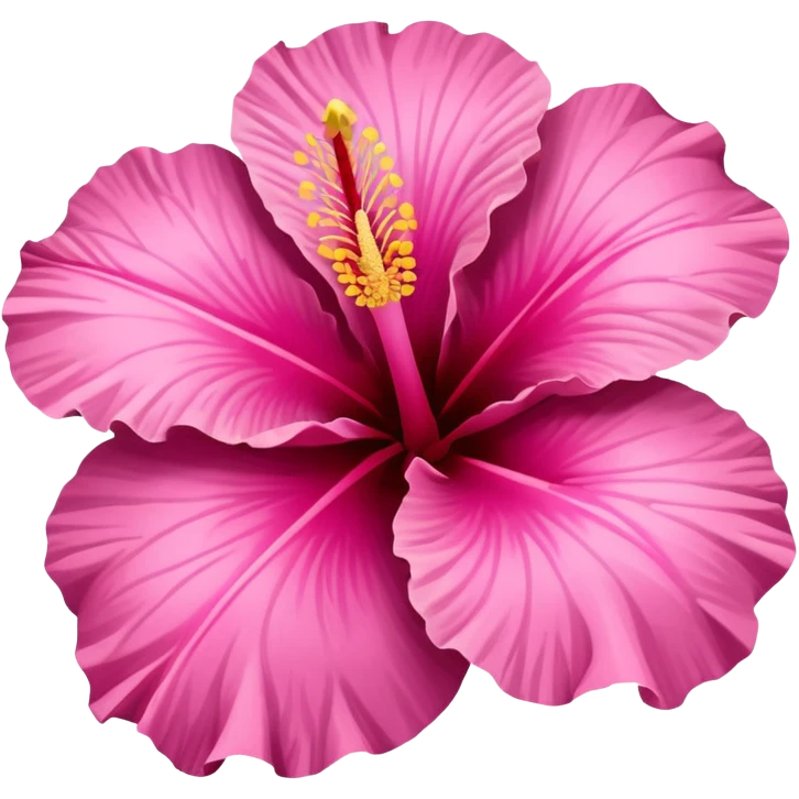 pink hibiscus emoji