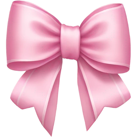 light pink ribbon bow emoji