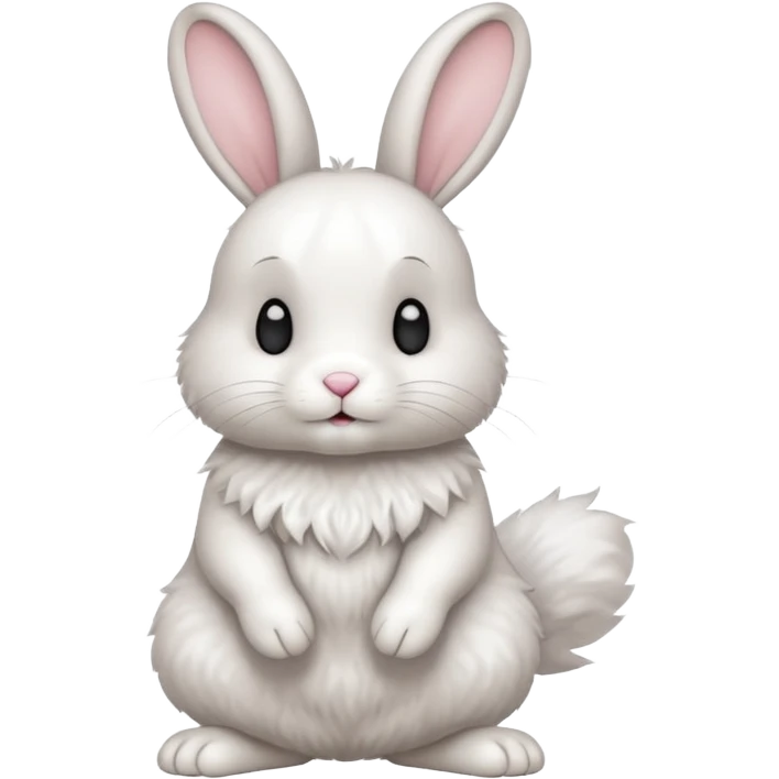 Cute rabbit full body with legs and all emoji