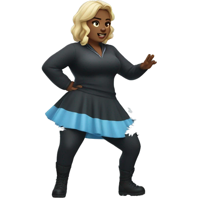 Thick girl hitting the ice spice emote emoji