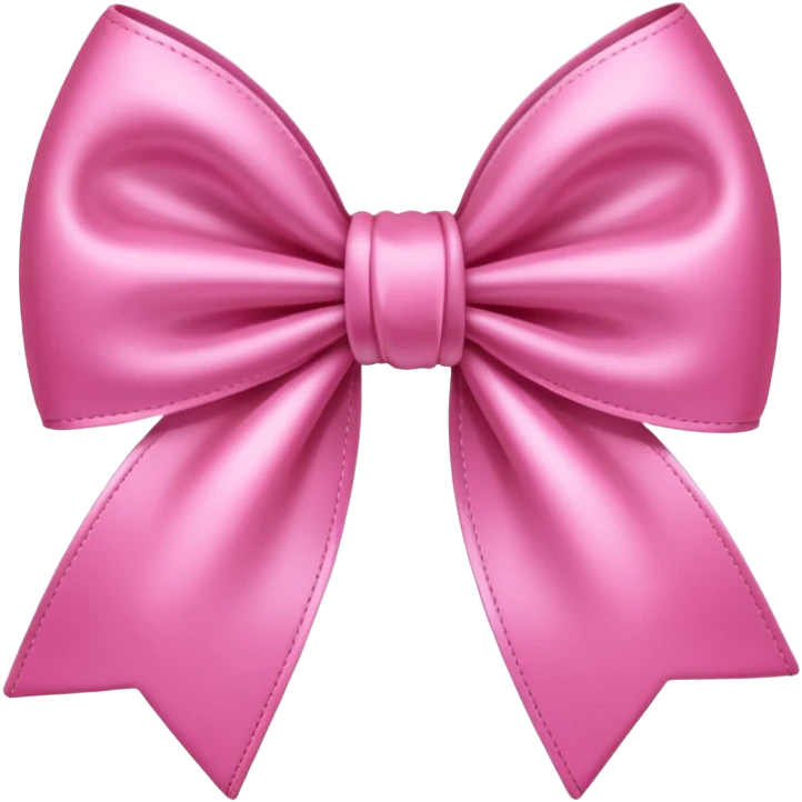 Pink cute bow emoji
