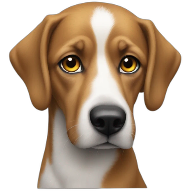 macron avec un chien emoji