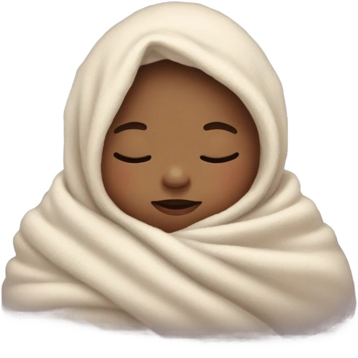 Baby sleeping peacefully emoji