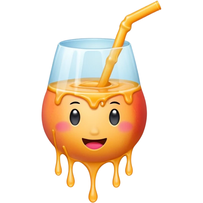gaping hole leaking peach emoji