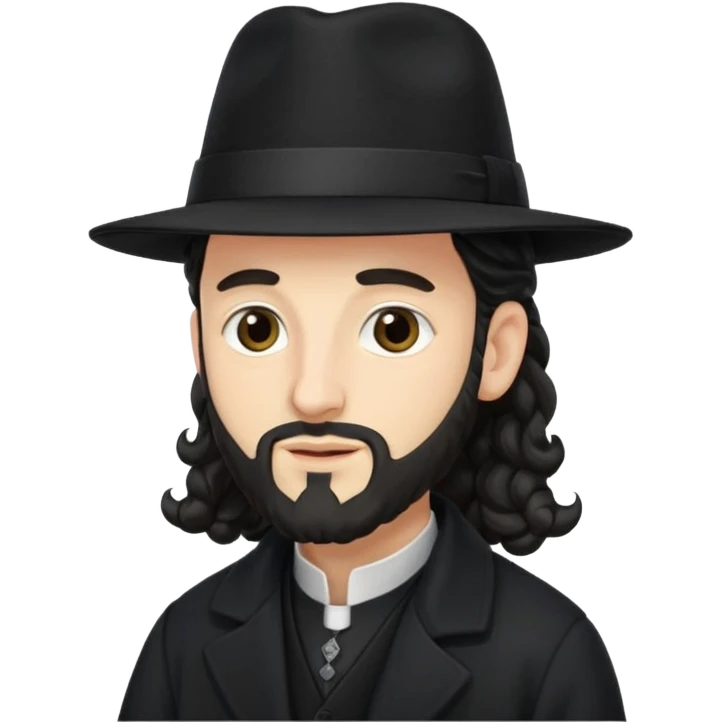 Orthodox Jew with long side curls from Israel emoji
