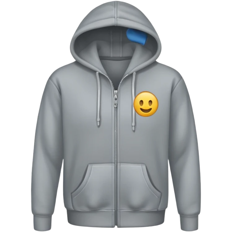 hoodie with a zip emoji