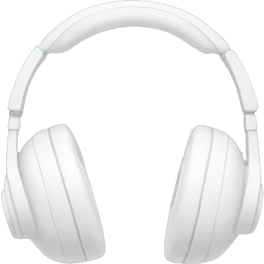 white headphones with white bows emoji