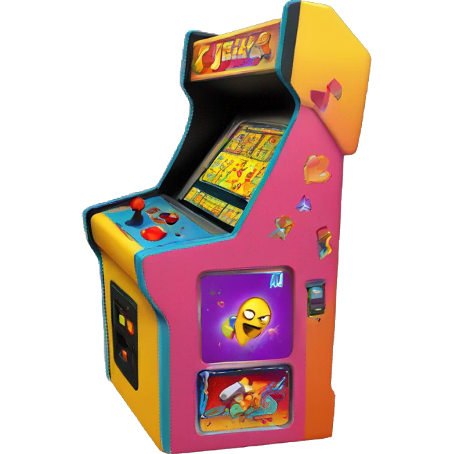 arcade game 80's emoji