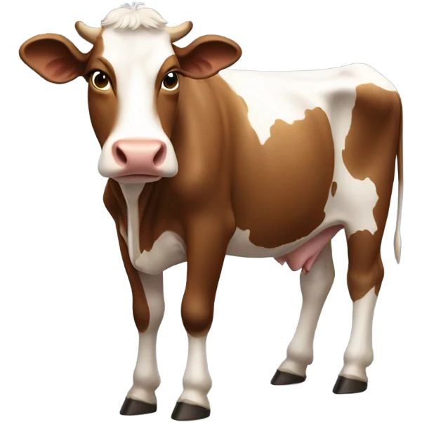Brown cow emoji