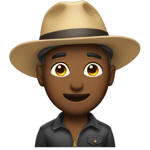 Man wearing hat emoji