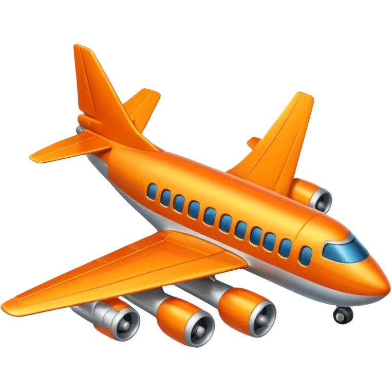 Orange plane rising to right side emoji