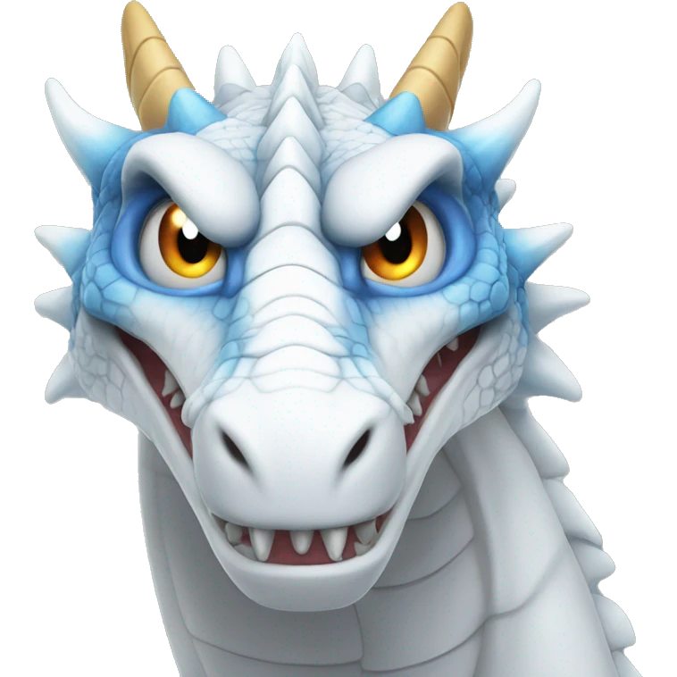 blue eyes white dragon angry emoji