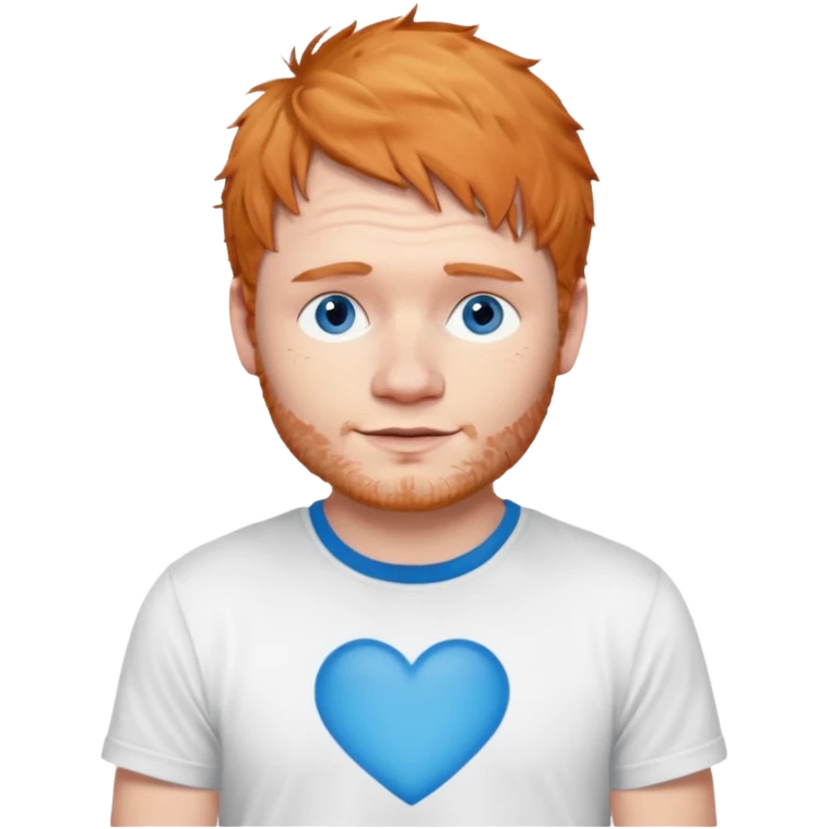 Ed Sheeran with blue eyes emoji