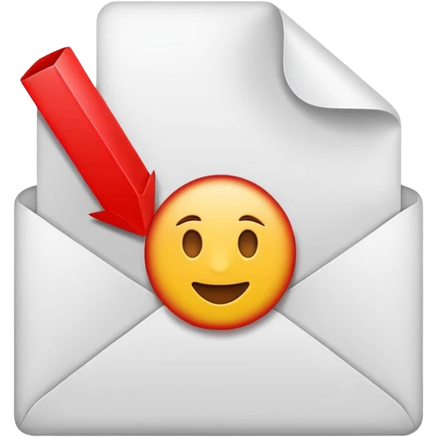 PDF file emoji, simple document icon with red accent, no text emoji