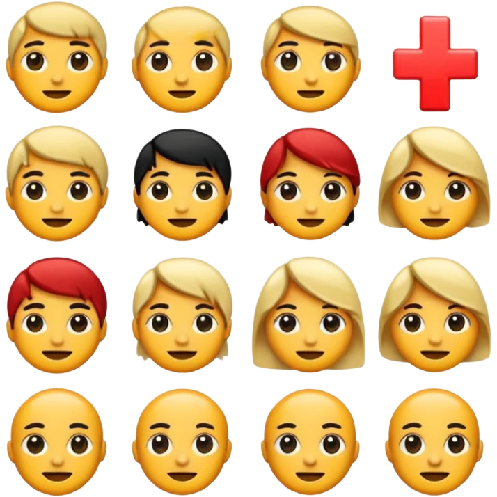 Pixeled style emoji