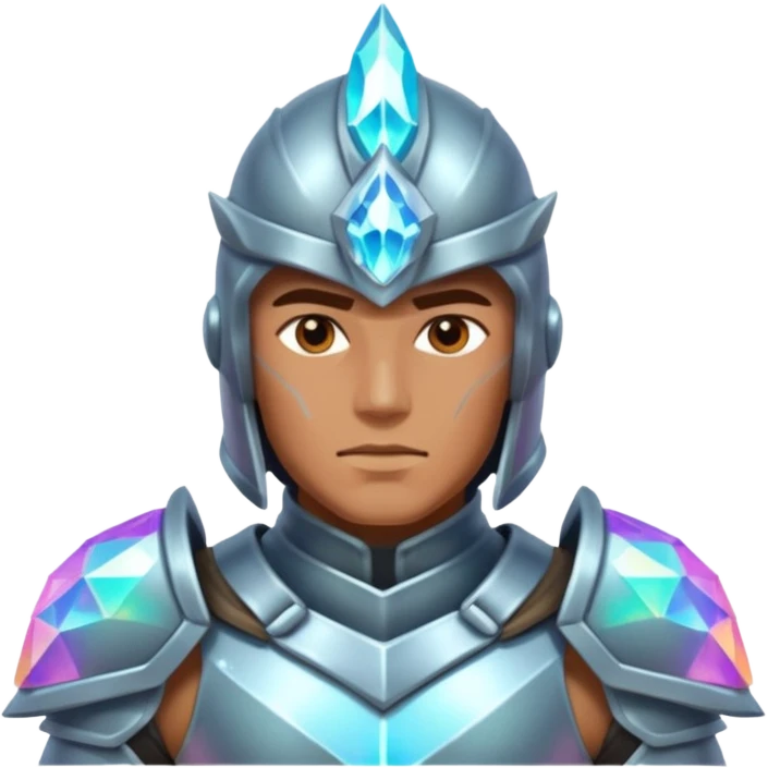 crystal-armored warrior emoji
