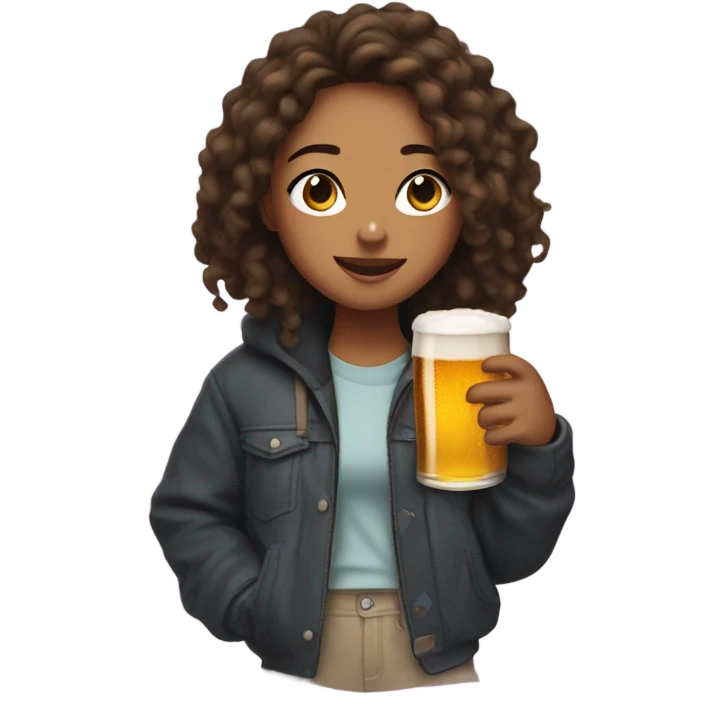 Cassie from euphoria drinking a beer in comfortable clothes emoji