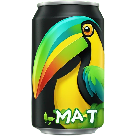 Thai lime toucan Energy Drink can  emoji