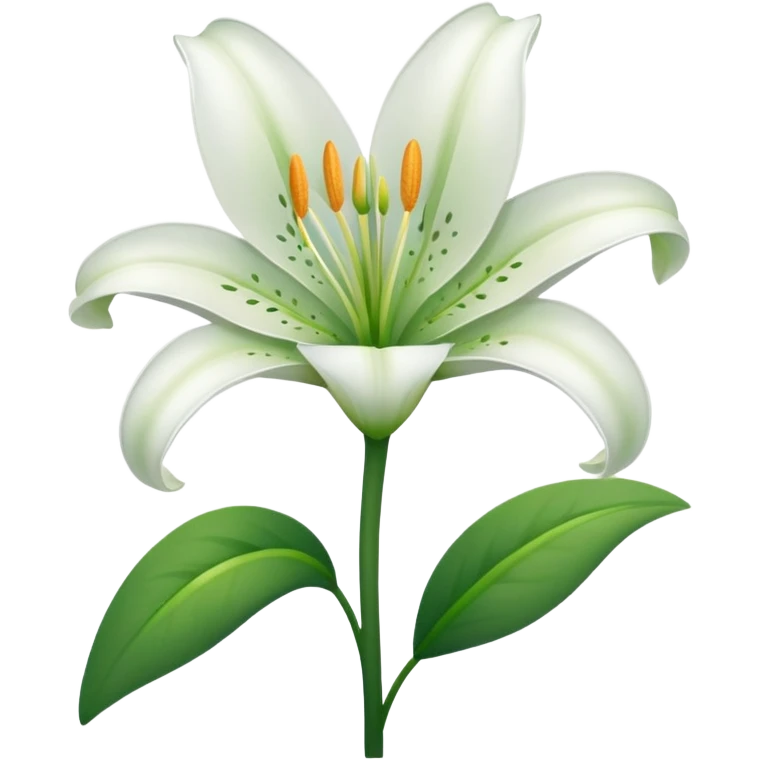 Lily flower emoji