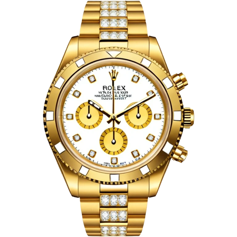 rolex wysadzany cały diamentami emoji