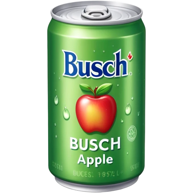 Can of Busch apple emoji