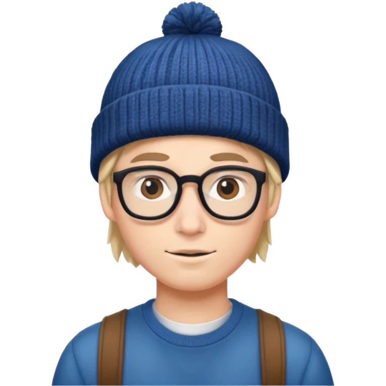 Nerd with beanie emoji