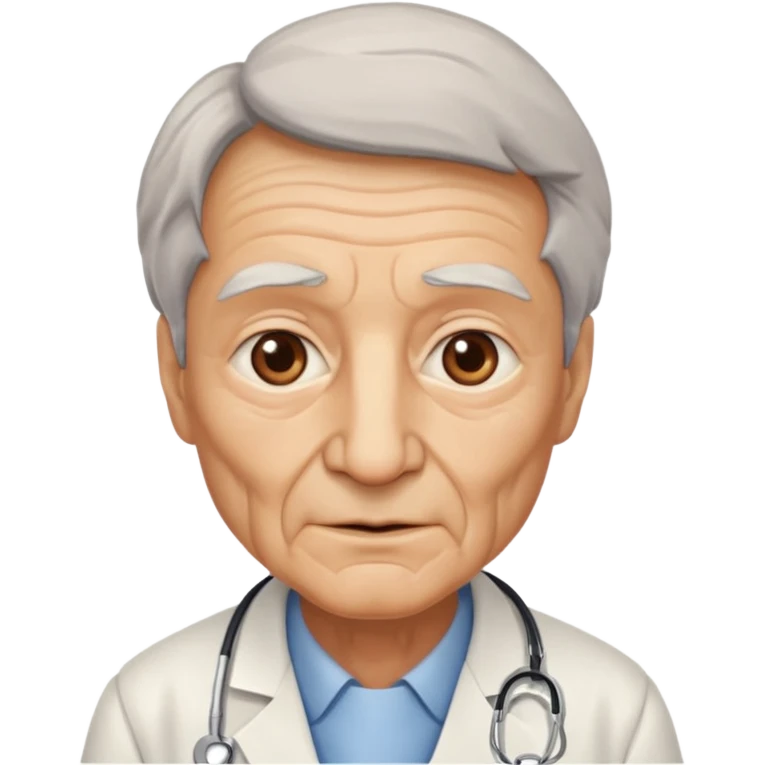 old doctor no stethoscope emoji
