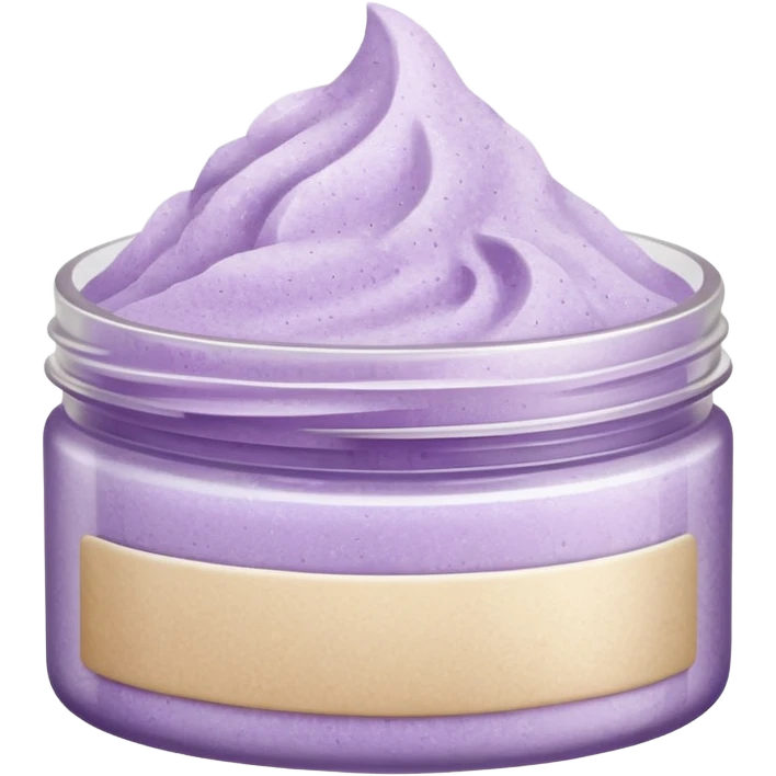 Pale purple body scrub emoji