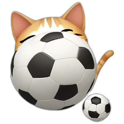 Cat+play+soccer emoji