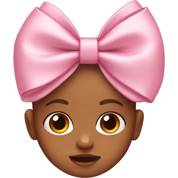 Baby pink bow emoji