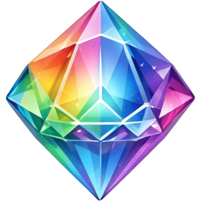 power crystal rainbow emoji