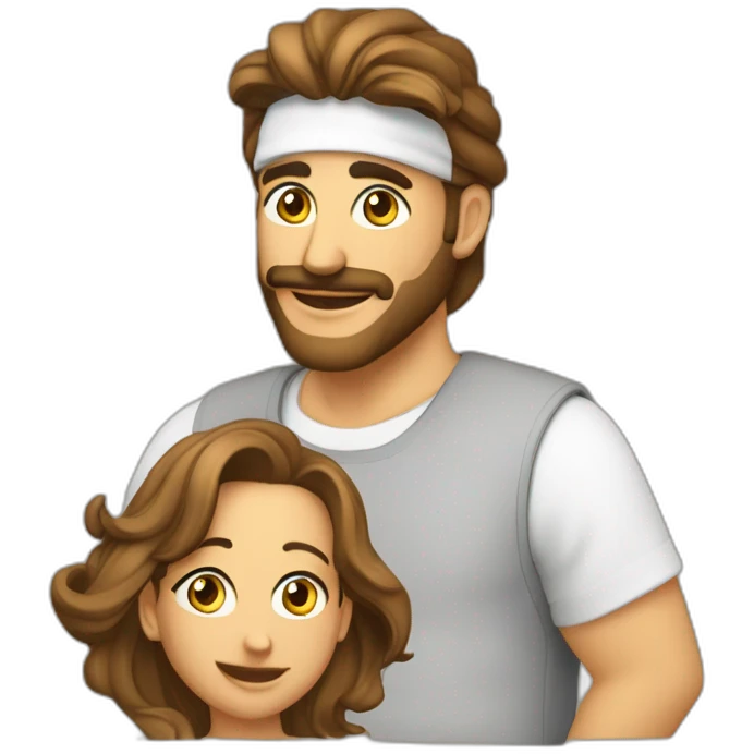 یه فرد بدن ساز نجوان که یه هدوی مشکی پوشیده و با ماسک emoji