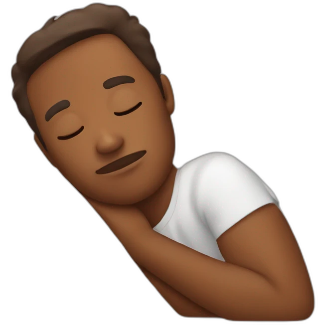 Sleepy emoji brown skin emoji