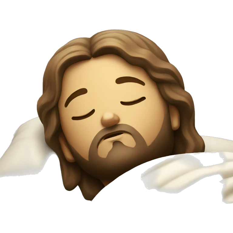 jesus budha sleep pose emoji