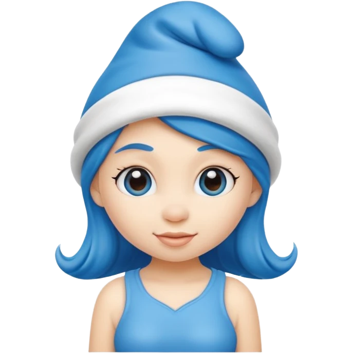 girl smurf  emoji