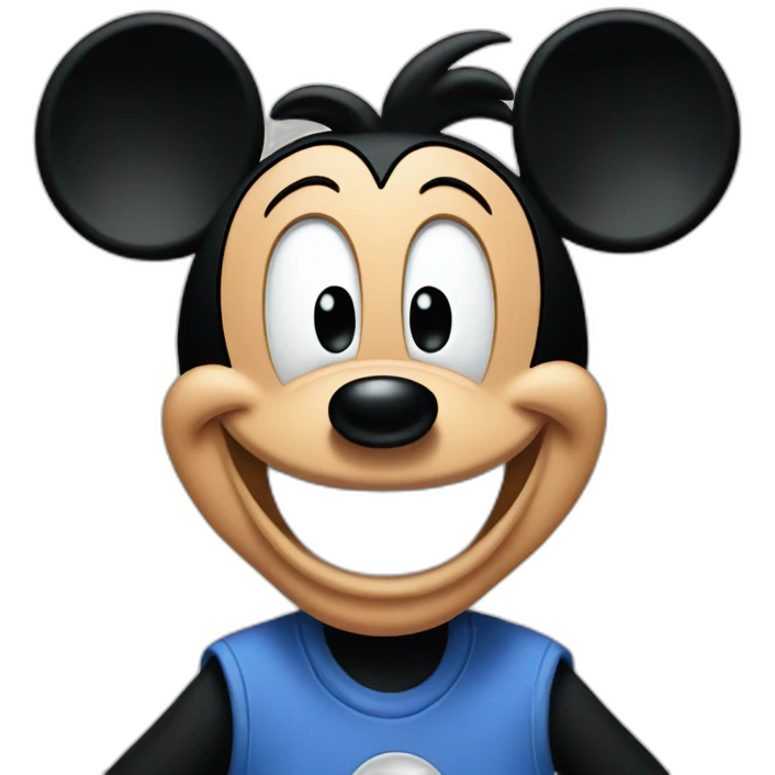 goofy Mickey Mouse emoji