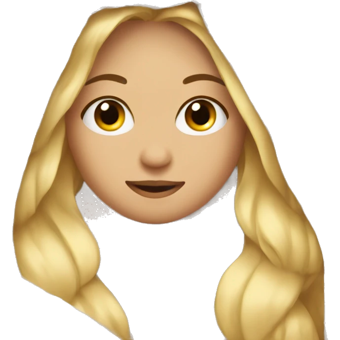 pretty blonde girl in cozy blanket emoji