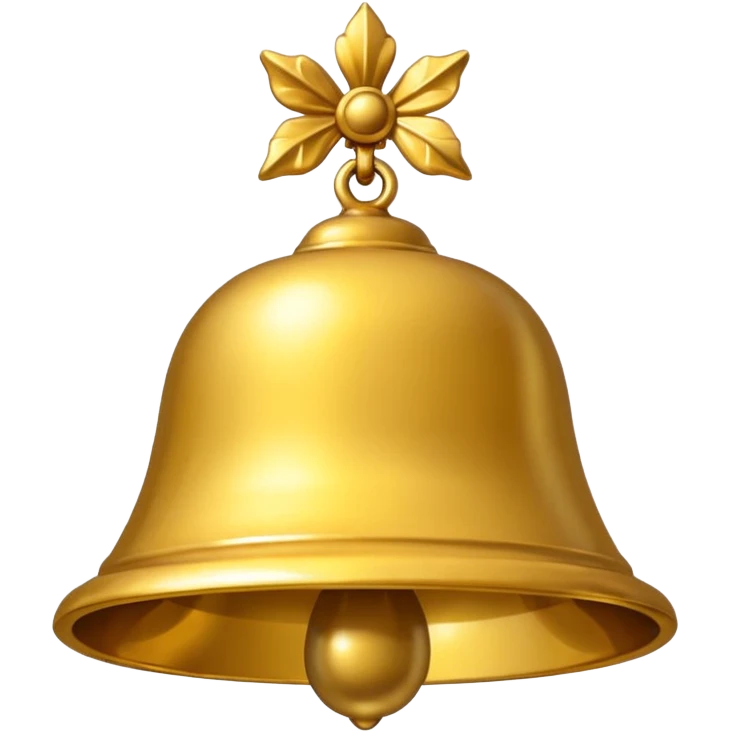 gold bell emoji