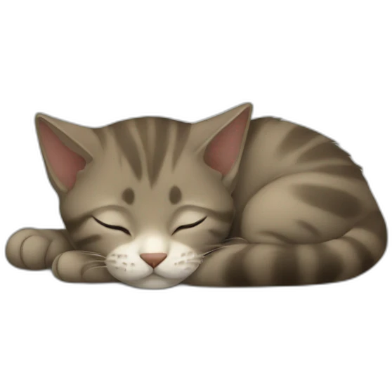 sleep-kitten emoji