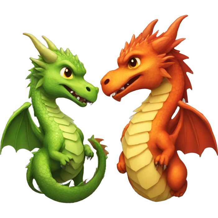 Dragon and Griffin emoji