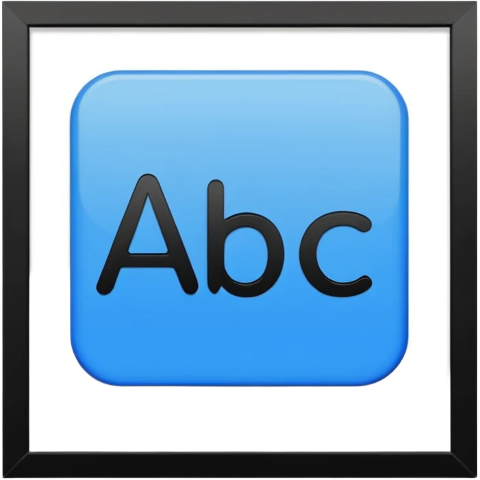 quiero crear iconos para string, Cadena de caracteres (string):    'abc',    '123',    'a1@!',    "a1@!"    emoji