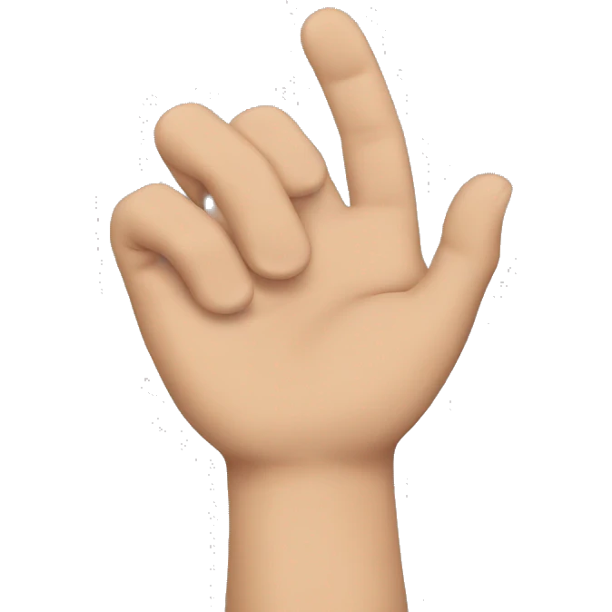 Hand on face emoji