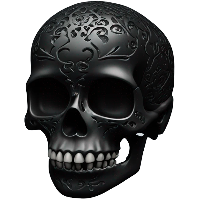 Black skull emoji