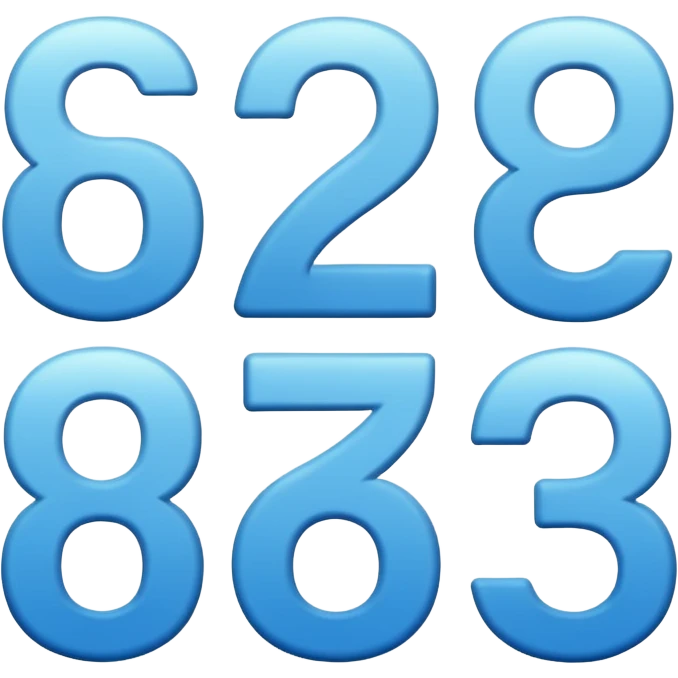 six seven number emoji