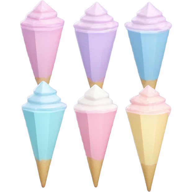 Cute diamonds milk shake toppings emoji